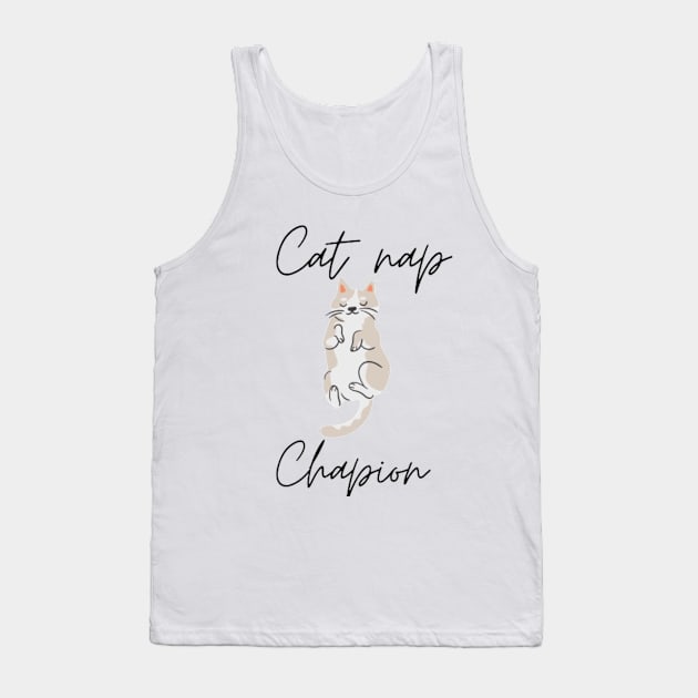 Cat nap champion Tank Top by Nahlaborne